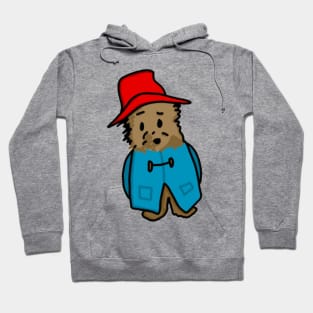 Bear in Hat (Front View) Hoodie